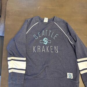 NHL Seattle Kraken women’s  Blue Crewneck Sweater